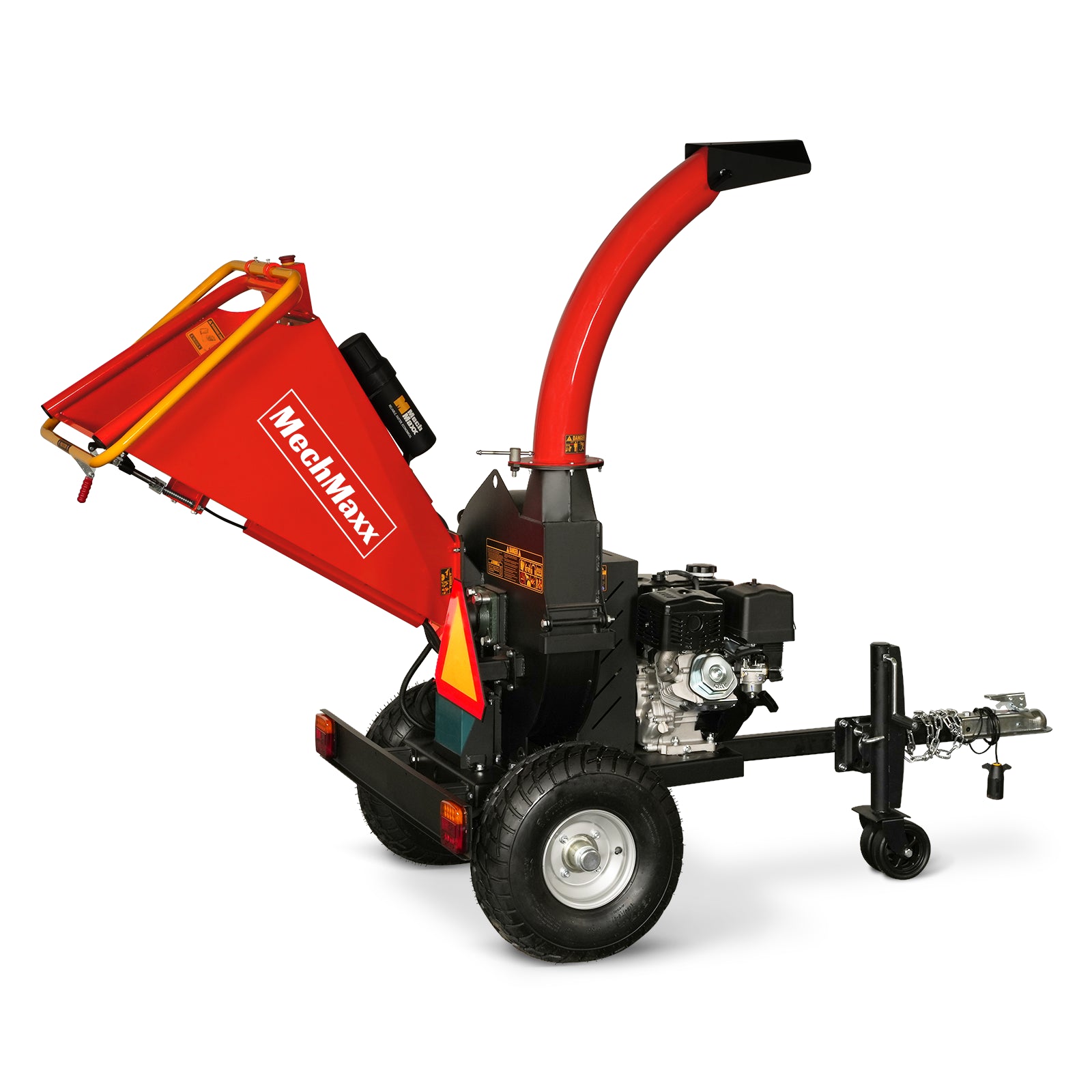 5 inch E-start DUCAR 420cc 15hp Gasoline Engine Powered Disc Wood Chipper with Taillight , P4205