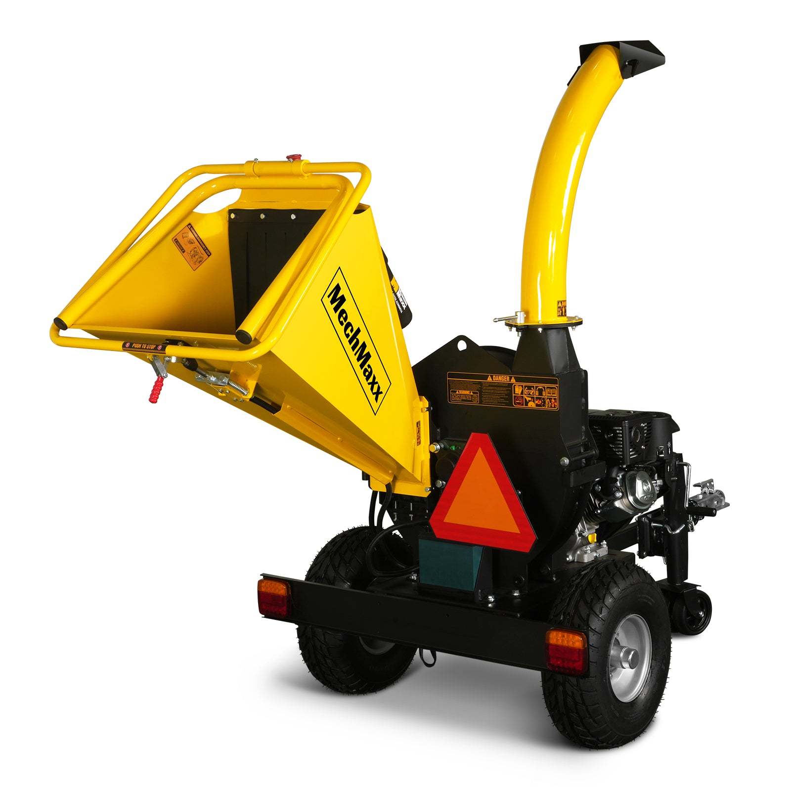 5 inch E-stat KOHLER 429cc 14hp Gasoline Engine Powered Disc Wood Chipper with Taillight , P4205