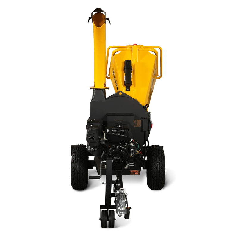 5 inch E-stat KOHLER 408cc 14hp Gasoline Engine Powered Disc Wood Chipper with Taillight; Model P4205