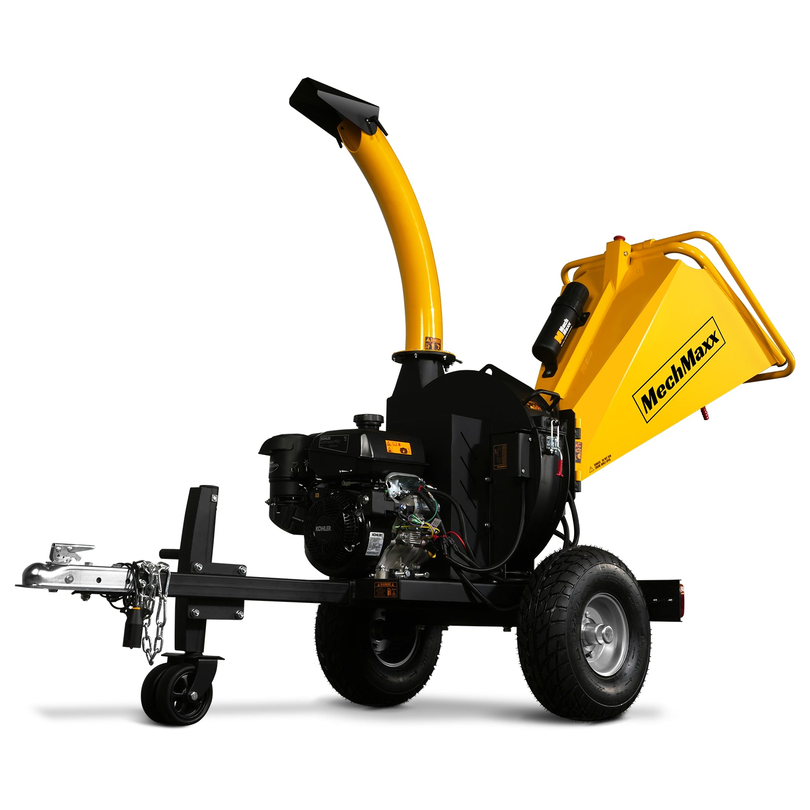 5 inch E-stat KOHLER 429cc 14hp Gasoline Engine Powered Disc Wood Chipper with Taillight , P4205