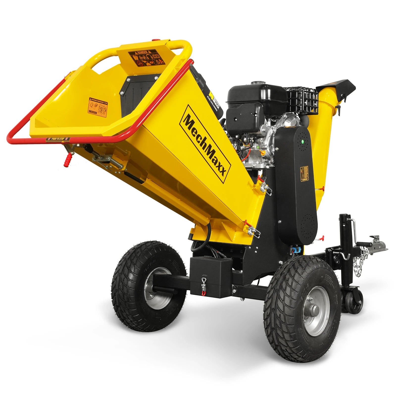 6 inch E-start ZONSEN 459cc 15hp Gasoline Engine Powered Drum Wood Chipper,  P4206