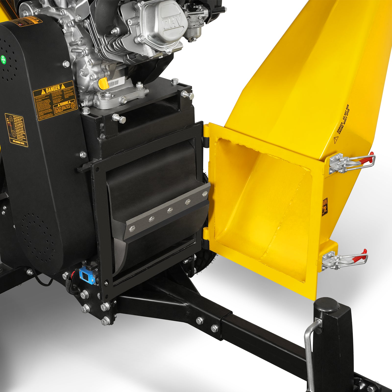 6 inch E-start ZONSEN 459cc 15hp Gasoline Engine Powered Drum Wood Chipper,  P4206