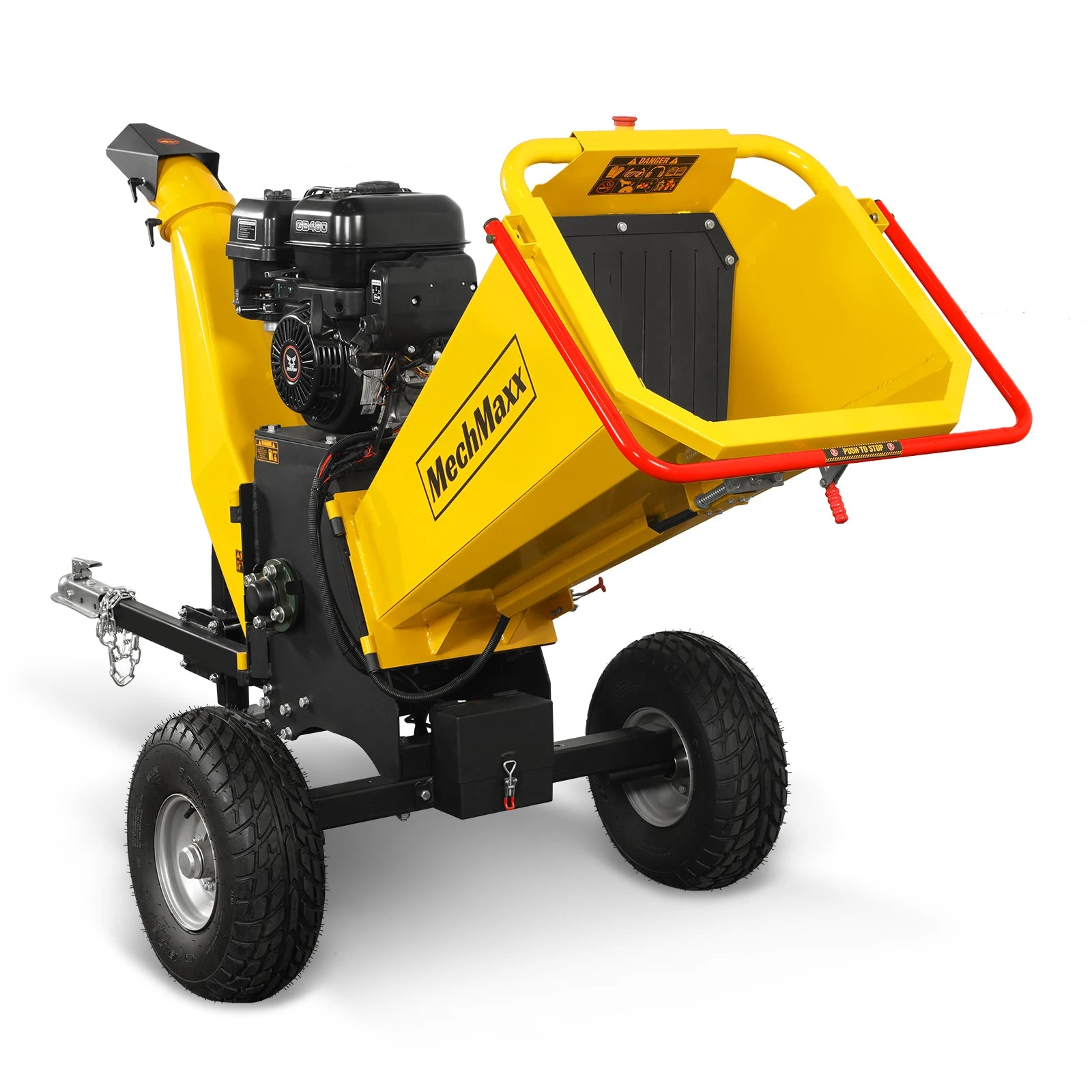 6 inch E-start ZONSEN 459cc 15hp Gasoline Engine Powered Drum Wood Chipper,  P4206