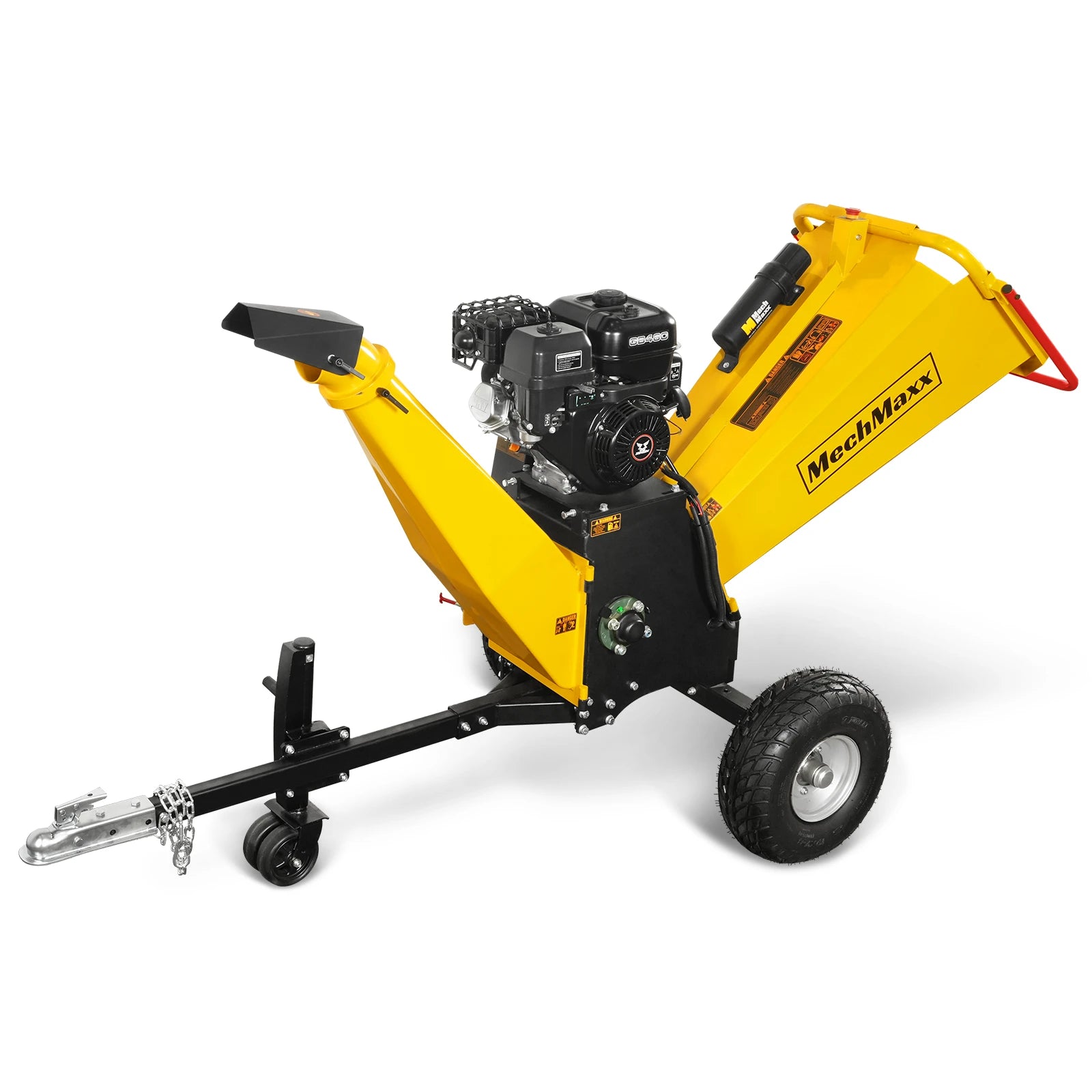6 inch E-start ZONSEN 459cc 15hp Gasoline Engine Powered Drum Wood Chipper,  P4206
