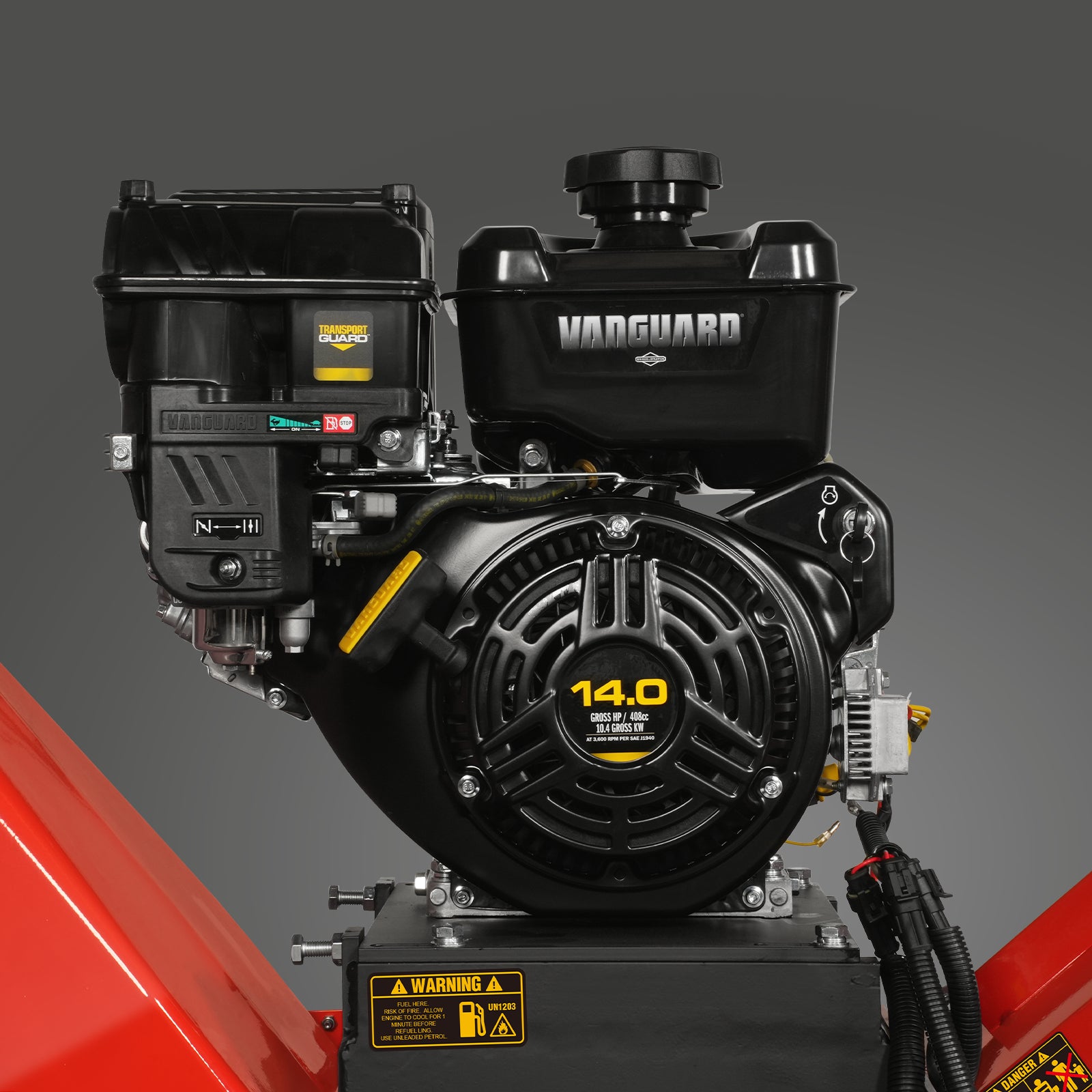 6 inch E-start B&S VANGUARD 408cc 14hp Gasoline Engine Powered Drum Wo