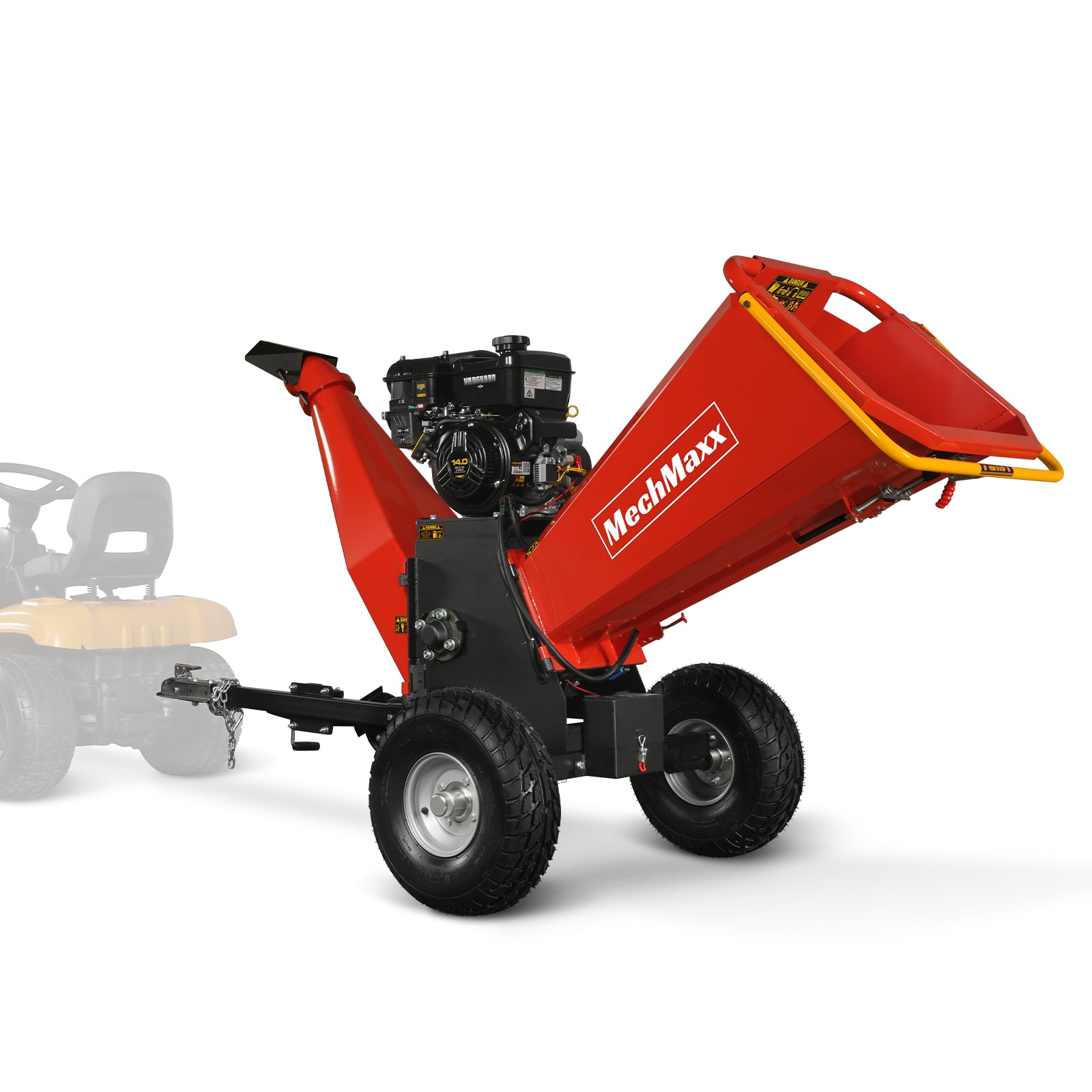 6 inch E-start B&S VANGUARD 408cc 14hp Gasoline Engine Powered Drum Wood Chipper , P4206