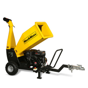 5 inch E-start DUCAR 420cc 15hp Gasoline Engine Powered Drum Wood Chipper with Towbar , PGS1500