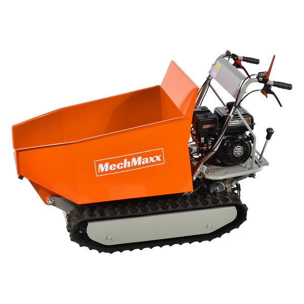 MechMaxx 1100Lbs Load Capacity Petrol Engine Powered Track Mini Dumper